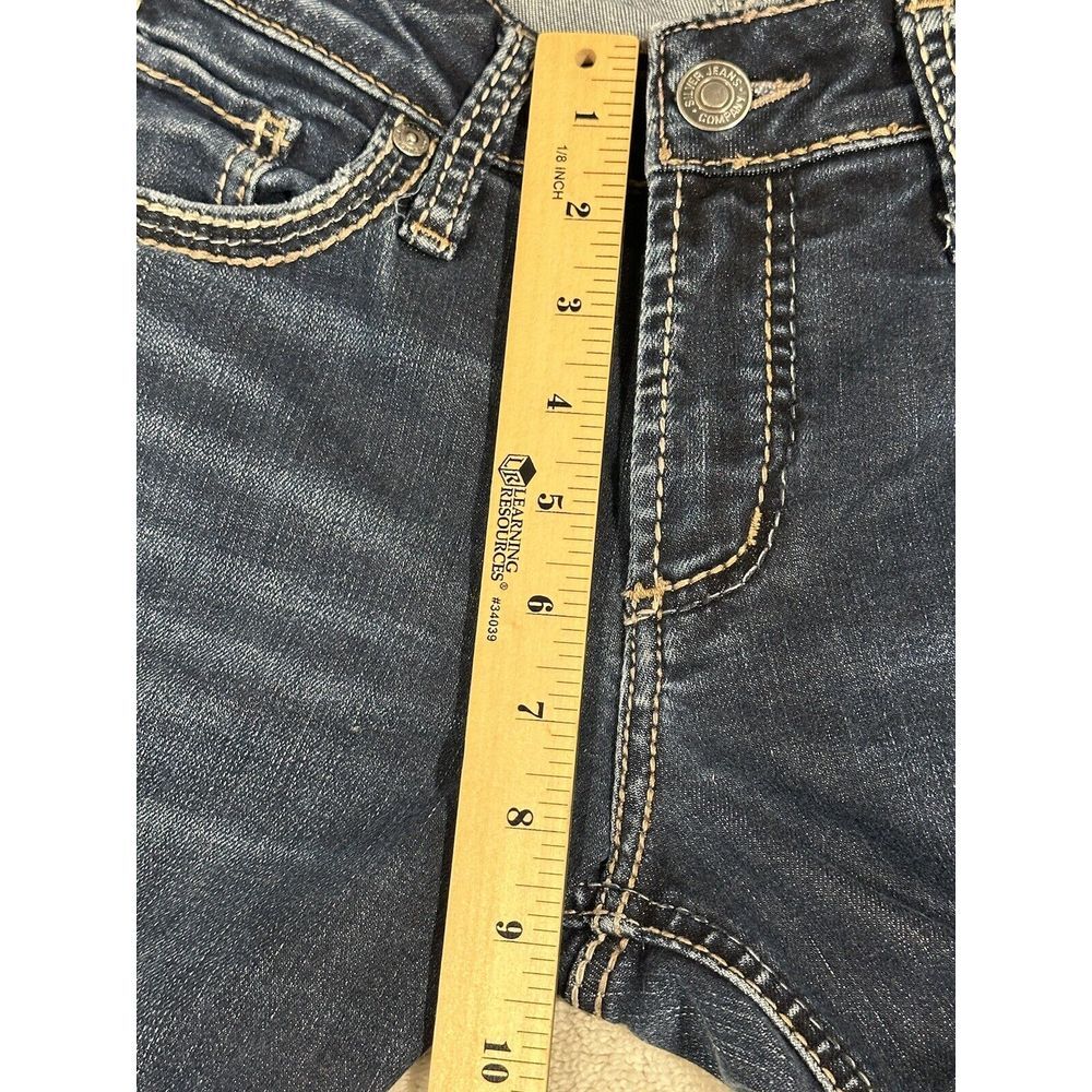 Silver Jeans Womens 27 Blue Suki Skinny Mid Rise Dark Wash Stretch Denim - Picture 11 of 15